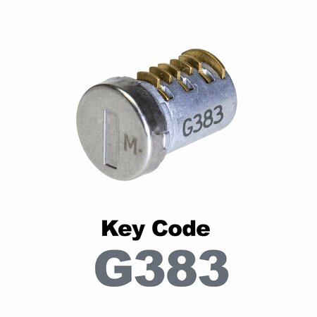 GLOBAL Replacement Lock Cylinder, For Master Key Applications, For use in Locks with Key Code G383 KC-SM-NK-383